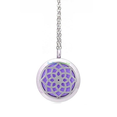 Stainless Steel Dream Catcher Oil Diffuser Necklace