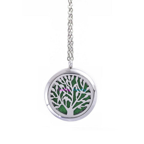Stainless Steel Dream Catcher Oil Diffuser Necklace