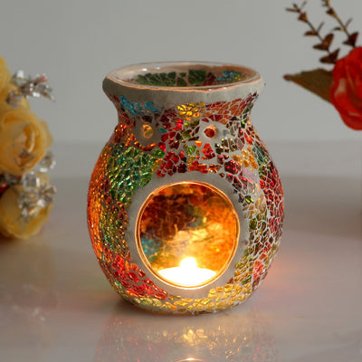 Mosaic Glass Incense Burner